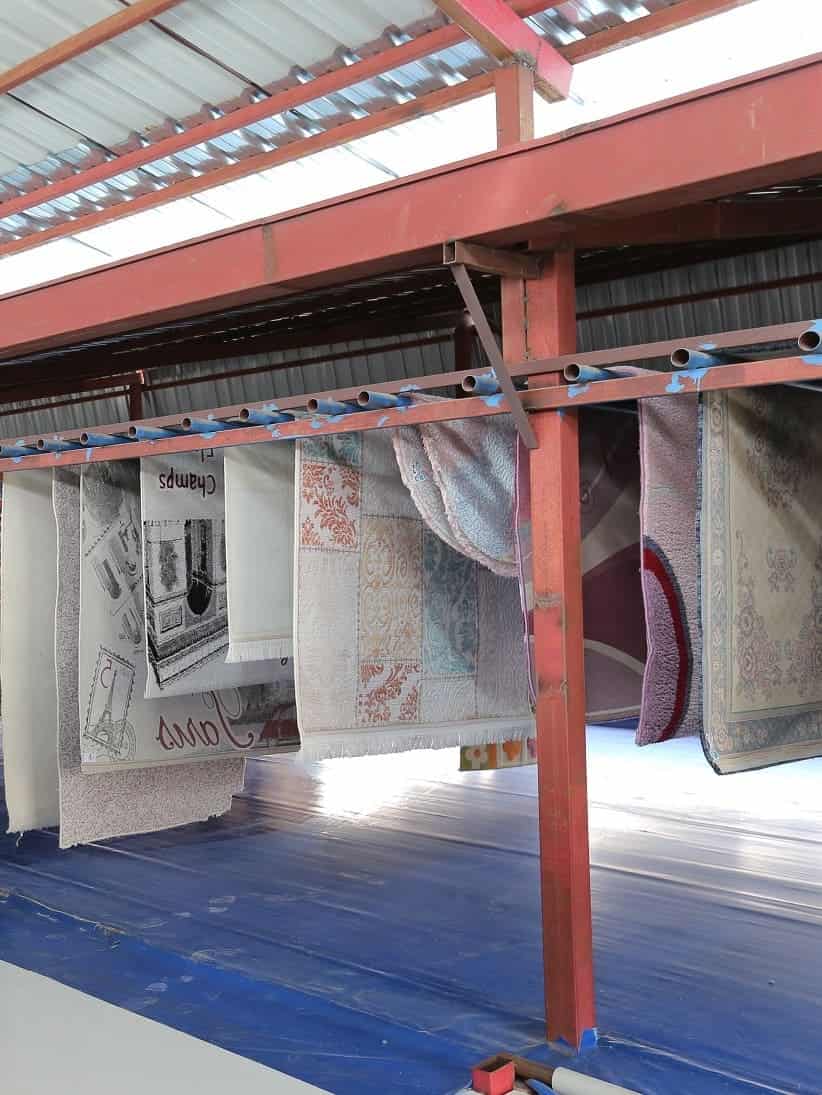 Halı yıkama süreci